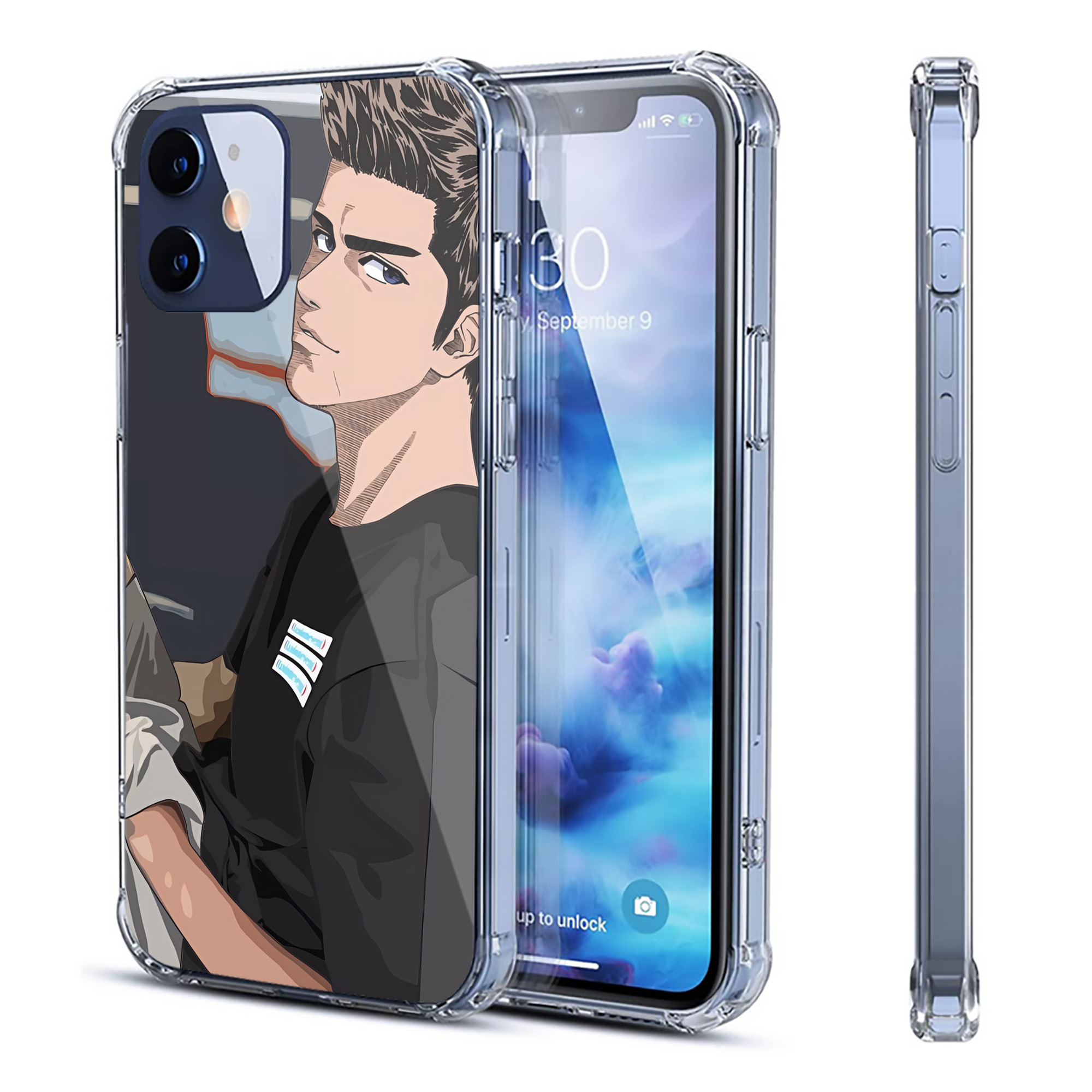 （画像用） SLAM DUNK／スラムダンク 【iPhone 12シリーズ対応】透明スマホケース（クリアソフトケース）